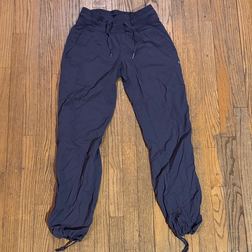 Purple/gray Lululemon mid rise dance studio pant size 6   Gently worn